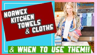 Norwex Kitchen Towel Kitchen Cloth and Counter Cloth Uses and Differences [upl. by Naam]