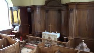 Historic Georgian wooden interior church c1720 at Langton nr Spilsby Lincolnshire England 30322 [upl. by Novit889]