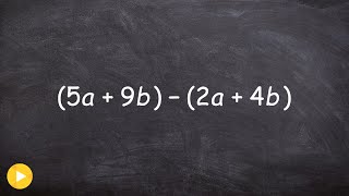 How to subtract two binomials [upl. by Egroeg]