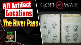 God of War  All Artifact Locations for The River Pass  Artifact Set The Faces of Magic [upl. by Ellednahc203]