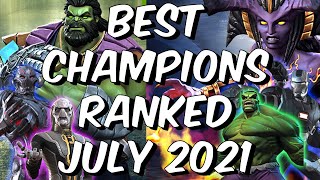 Best Champions Ranked July 2021  Seatins Tier List  Marvel Contest of Champions [upl. by Attenehs]