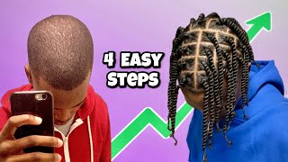 Are You Tired Of Slow Hair Growth Try These 4 Steps  4 STEPS TO GROW HAIR STUPID FAST [upl. by Sander]