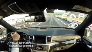 2012 MercedesBenz MB ML63 AMG 14 Mile Drag Racing  Maple Grove Raceway [upl. by Ynnol]