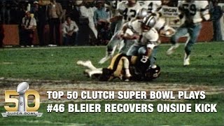 46 Rocky Bleier recovers onside kick to clinch Steelers win  Top 50 Clutch Super Bowl Plays [upl. by Ingamar304]