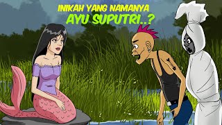 Ocong dan Maman Mancing dapat Ikan Duyung Super Cantik  Kartun Pocong Lucu [upl. by Opalina]