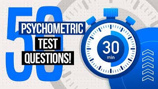 PSYCHOMETRIC TESTS  50 Psychometric Test Practice Questions amp Answers PASS with 100 [upl. by Landers]