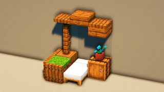 Canopy Bed In Minecraft [upl. by Nodroj75]