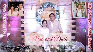 Mao amp Duch  Sitio Maupot Family Resort  18th Wedding Vlog  Wedding HostSinger  Elaine Osing [upl. by Korfonta]