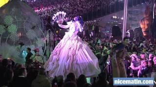 Vidéo  Carnaval de Nice un « Roi du sport » flamboyant [upl. by Aihsa962]