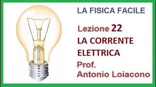 LA FISICA FACILE  Lezione 22  La corrente elettrica [upl. by Ydollem]