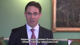 IRLi Suurkogu Jyrki Katainen i videotervitus [upl. by Annyrb]