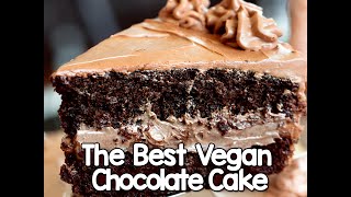 The Best Vegan Chocolate Cake Recipe  NO flax eggs needed [upl. by Chelsie]