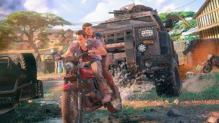 UNCHARTED 4 Remastered  Amazing Chase Scene PS5 4K [upl. by Rod551]