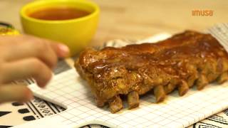 ¡Deliciosa receta Costilla de cerdo con salsa de BBQ en la olla Multichef IMUSA [upl. by Arret920]