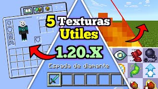 🔴 Top 5 Texturas ÚTILES para Minecraft PE 120X  Texture Packs Para MEJORAR tu Minecraft [upl. by Ardnaid]