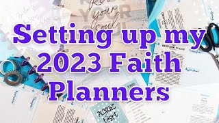 Setting Up My 2023 Faith Planners  New Release from Kelly Bangs [upl. by Areek]