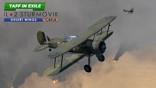 Desert Wings Tobruk  Gloster Gladiator No3 Squadron  Our First Patrol [upl. by Phi]