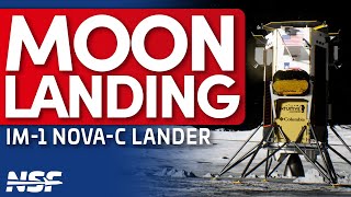 Nova C IM1 Lands on the Moon [upl. by Alon]