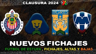 ✅ NUEVOS FICHAJES CONFIRMADOS LIGA MX CL2024  FUNES MORI A PUMAS BAJA PARA CHIVAS [upl. by Eillas]