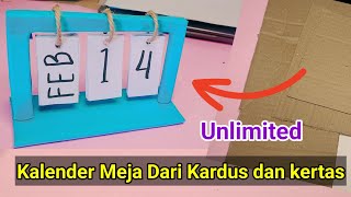 Kalender Dari Kardus  Kerajinan Kardus Bekas [upl. by Marella]