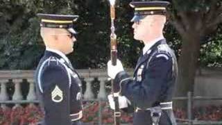 Oldest Known Living Sentinel Visits Tomb of the Unknown Soldier [upl. by Pitts846]