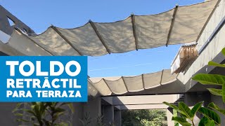 Cómo hacer un toldo retráctil para terraza [upl. by Fleeman]