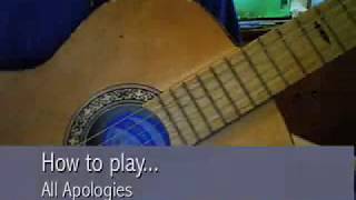 How to play All Apologies  Nirvana [upl. by Ginsberg]