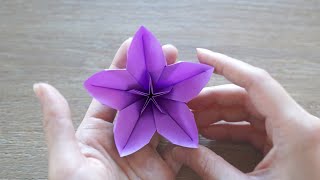 Easy Origami Flower  Cherry Blossom [upl. by Arvind142]