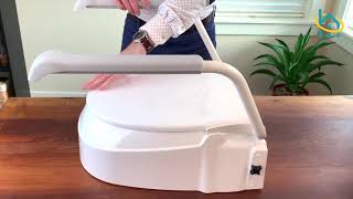 Invacare Adjustable Toilet Seat Breakdown and Assembly [upl. by Neyu]