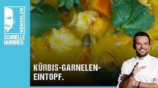 Schnelles KürbisGarnelenEintopf Rezept von Steffen Henssler [upl. by Mindi]