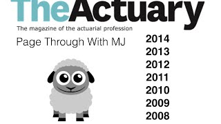 Actuarial Magazine All the Covers 2008 till 2014 [upl. by Siloum955]