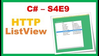 C S4E9  HTTP Flurl  ListView JSON [upl. by Lindsey433]