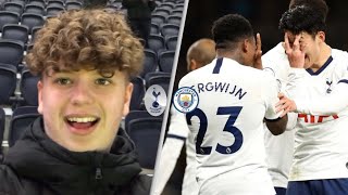 Tottenham 20 Man City Premier League Match Day Vlog Son Heung Min scores and Bergwijn debut goal [upl. by Mutua]