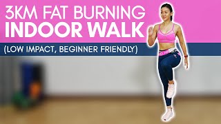 3KM Fat Burning Indoor Walk Burn up to 400 Calories  Joanna Soh [upl. by Eniawtna]