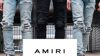 Mike Amiri Blue Thrasher amp All black destroyer denim Review  Try on [upl. by Soneson]