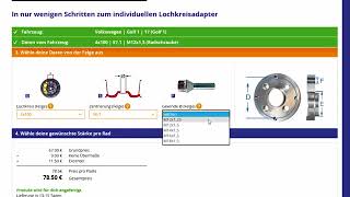 Lochkreisadapter und Spurverbreiterungen nach deinen Wunschen konfigurieren auf epytec de [upl. by Ah330]