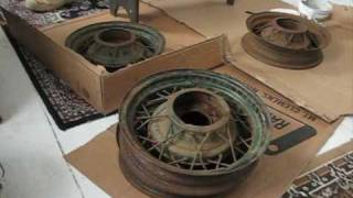 Painting the ratrod wire wheels [upl. by Sirama]