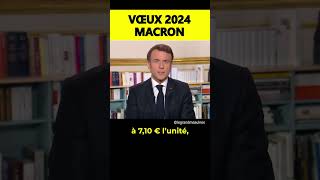 Les vœux 2024 de Macron  les JO 2024 [upl. by Constancy]