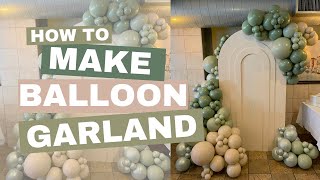 Balloon Garland Tutorial I New Year New Shapes  How to  DIY [upl. by Rohn]