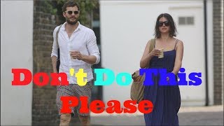 Jamie Dornan angry to his Fan  Dakota Johnson  Amelia Warner  Relationship Goal [upl. by Ayikal734]