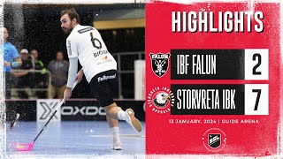 Highlights IBF Falun vs Storvreta IBK 27 [upl. by Pagas]