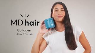 Marine Collagen Tutorial for Women  MDhair [upl. by Hgielar]