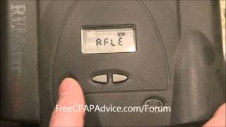 Respironics RemStar Pro Auto Pressure Change Clinicians Menu Free CPAP Advice [upl. by Hendren509]