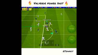 Valverde insane power shot🔥🔋efootballrealmadrid shortsfeedshortsvideo viralvideofootball [upl. by Karrah]