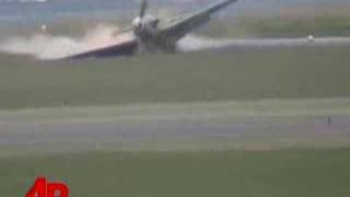 Raw Video Crash Landing at German Air Show [upl. by Adohr]