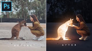 Glowing Effect  Photoshop Tutorial  Glow Effect in Photoshop [upl. by Lazaro]