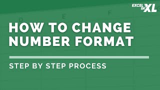 How to Change Number Format in Excel  Step by Step Process [upl. by Airrehs]