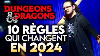 Règles Donjons amp Dragons ► Ce qui CHANGE en 2024 [upl. by Esiocnarf]