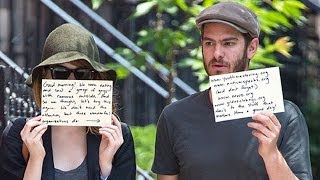 Emma Stone amp Andrew Garfield Send Message to Paparazzi [upl. by Okramed858]