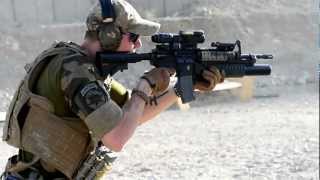 Shooting M4 Carbine at range in Afghanistan [upl. by Redmond]